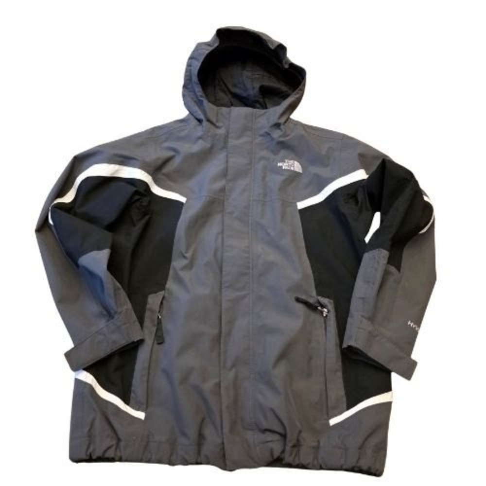 The North Face Kids Black Gray Polyester Nylon Jacket‎ M 10/12